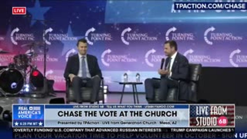 JD Vance with Charlie Kirk