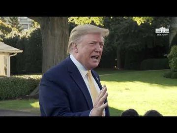 President Trump Delivers Remarks Upon Departure