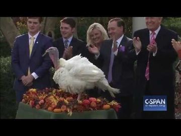 President Trump participates in National Thanksgiving Turkey Pardoning Ceremony