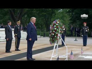 President Trump and Vice President Pence Participate in a Wreath Laying Ceremony