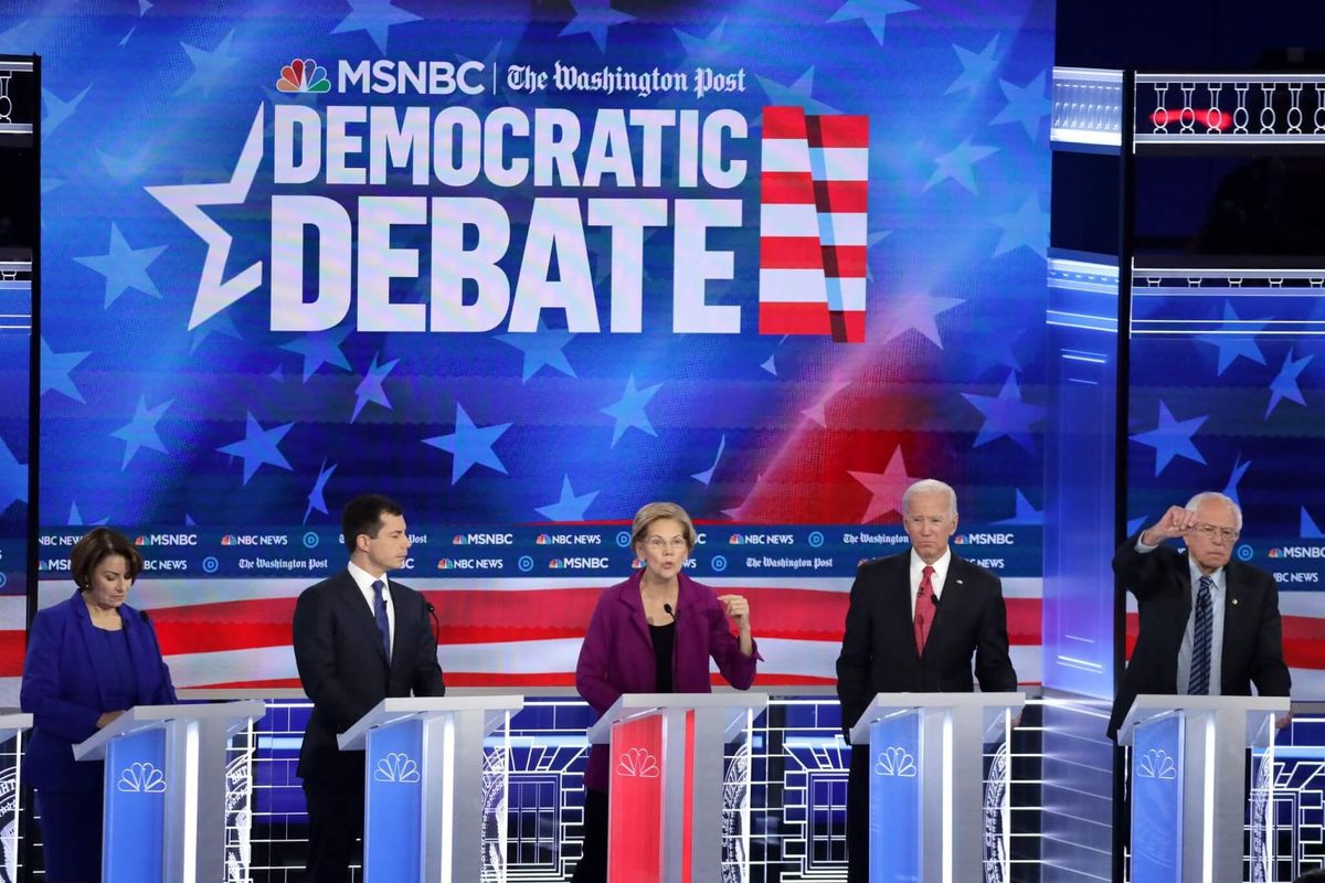 Seven Democratic Presidential Candidates Debating to Take on Trump