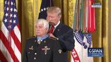 U.S. Army veteran James McCloughan receives Medal of Honor from President Trump (C-SPAN)