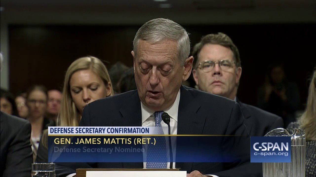 Secretary of Defense Nominee Gen. James Mattis (Ret.) Opening Statement (C-SPAN)