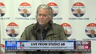 STEVE BANNON GIVES REMARKS AT CLUB 47