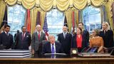 With control of Congress now at stake, Trump makes Iowa steel plant announcement a big tent event