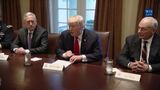 President Trump Participates in a Briefing with Senior Military Leaders