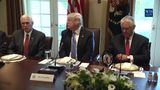 President Trump Has a Working Luncheon with President Abbas