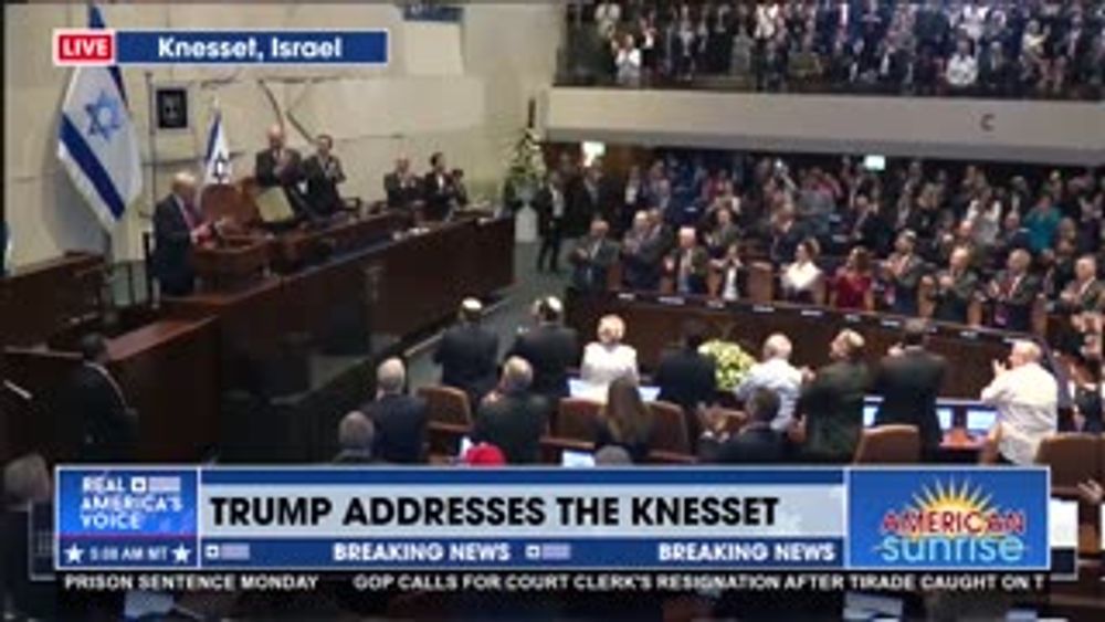 PRESIDENT TRUMP ADDRESSES THE KNESSET, ISRAEL