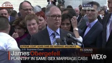 Plaintiffs speak as Supreme Court considers same-sex marriage