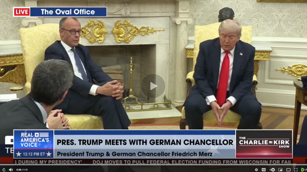 POTUS AND GERMAN CHANCELLOR TALK D-DAY