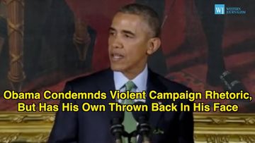 Obama Condemns Violent Campaign Rhetoric, But Has His Own Thrown Back In His Face