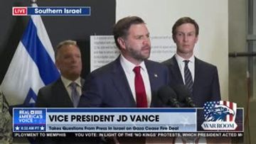 VP VANCE: PRAY FOR PEACE IN THE MIDDLE EAST