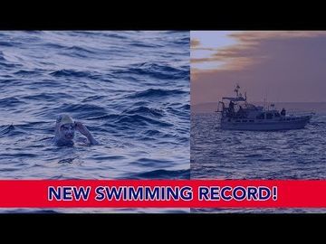 American Ultra-Marathon Swimmer Breaks Record!