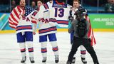 Gold medal-winning USA hockey team honors player Johnny Gaudreau who was tragically killed in 2024