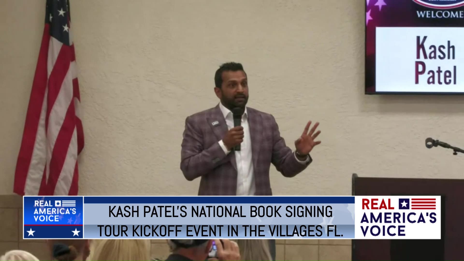 KASH PATEL'S GOVERNMENT GANGSTERS BOOK TOUR KICKOFF IN THE VILLAGES FL
