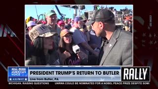 TRUMP SUPPORTERS STOKED TO BE IN BUTLER, PA