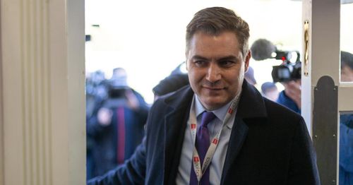 CNN's Jim Acosta promotes collage of Fox News hosts with now-burned down Christmas tree