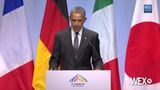 Obama talks global warming during G7 press conference