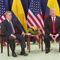 President Trump Participates in a Bilateral Meeting with the President of the Republic of Colombia