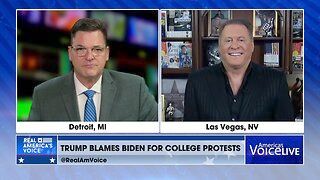 President Trump Blames Biden for College Protests