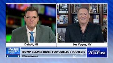 President Trump Blames Biden for College Protests