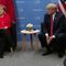 President Trump Participates in a Meeting with the Chancellor of the Federal Republic of Germany