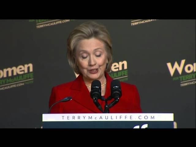 Hillary Clinton campaigns in Virginia for McAuliffe