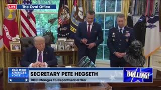 THE WAR DEPARTMENT IS BACK