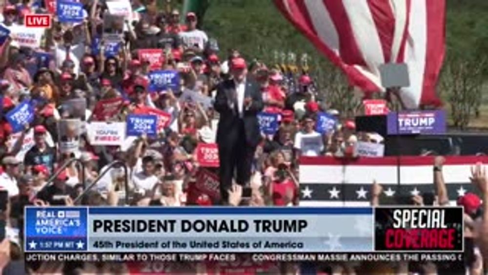 President Trump Takes the Stage in Chesapeake, VA