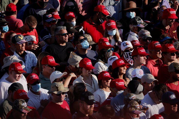 U.S. President Donald Trump attends campaign event at Tucson International Airport