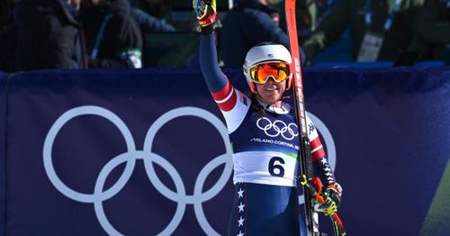 U.S. athlete Breezy Johnson wins gold medal in women’s alpine skiing downhill, Lindsey Vonn crashes