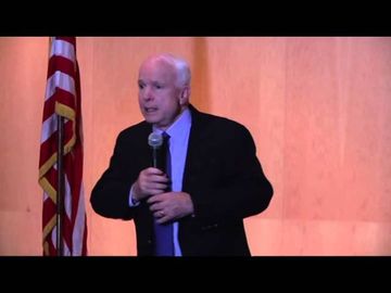 Fiesty town hall questions John McCain on Syria