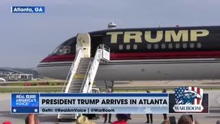 President Trump Lands in Atlanta