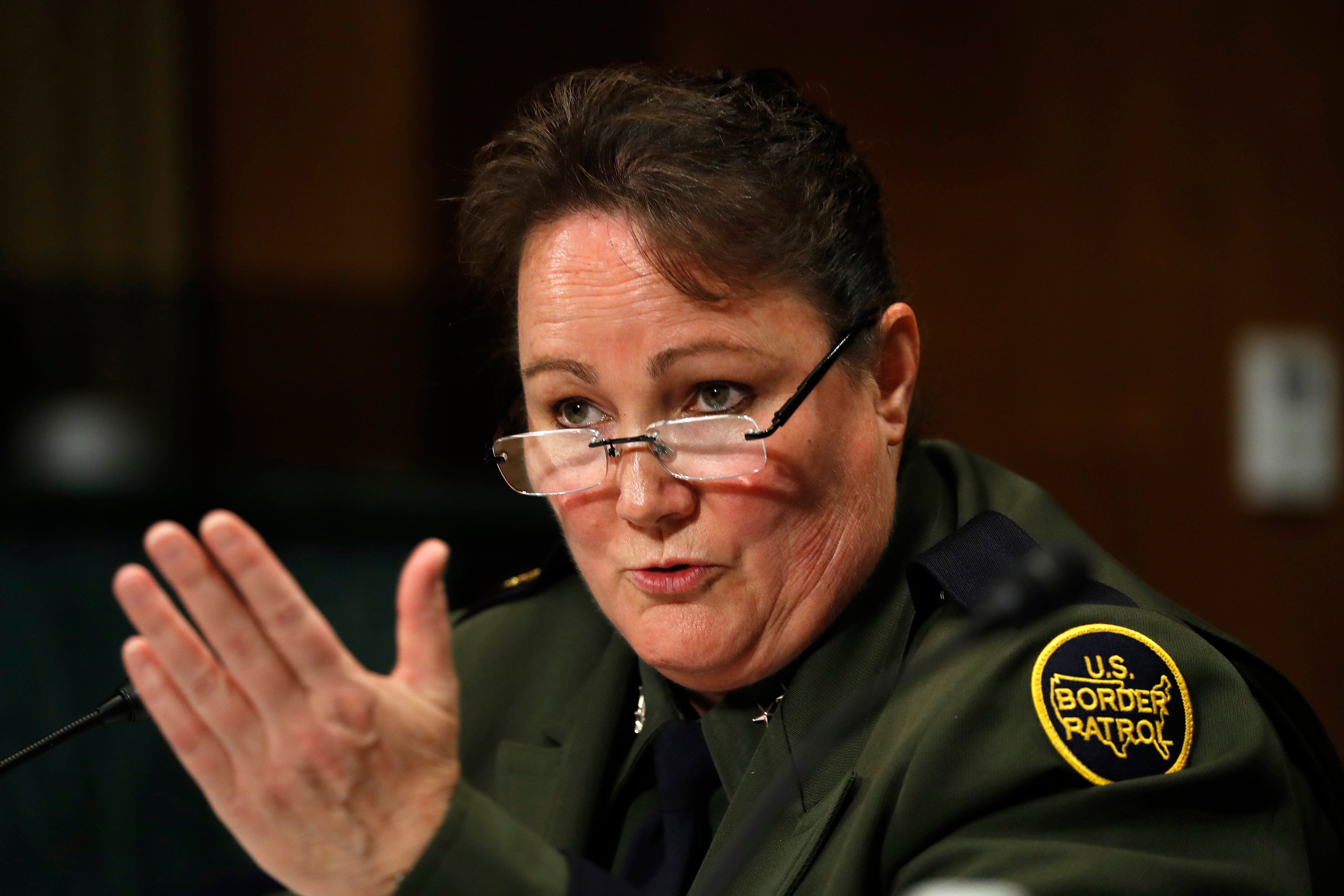 U.S. Border Patrol Chief Carla Provost testifies during a Senate Judiciary Border Security and Immigration Subcommittee hearing about the border, May 8, 2019, on Capitol Hill in Washington. 