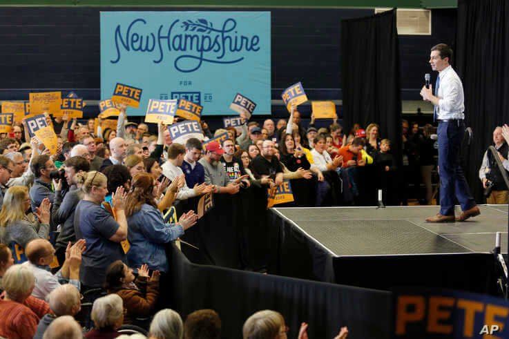 Democratic presidential candidate and former South Bend, Ind., Mayor Pete Buttigieg campaigns on Saturday, Jan. 4, 2020, in…