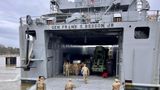 US military ship heads to Gaza with supplies to build temporary pier to deliver humanitarian aid