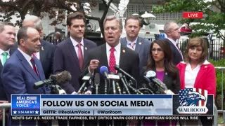 Republican Legislators Hold Press Conference Outside President Trump's NYC Courthouse