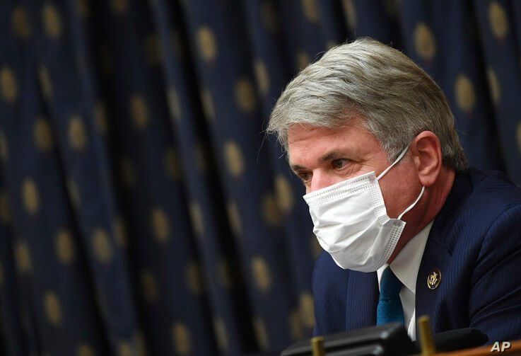 Ranking Member Michael McCaul, R-Tex., questions witnesses during a House Committee on Foreign Affairs hearing looking into the…