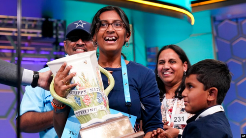 Harini Logan Wins US Spelling Bee In 1st-Ever Tiebreaker