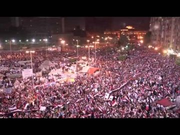 Raw: Massive celebrations in Cairo