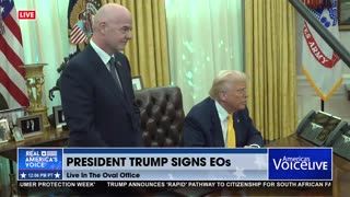 PRESIDENT TRUMP SHUTS DOWN NBC REPORTER DURING FIFA EO SIGNING