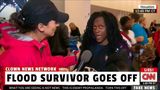Flood Survivor Goes Off on CNN Scum