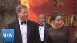 British Royals Harry and Meghan Arrive to the London Premiere of The Lion King