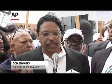 Rally for Trayvon Martin held in Los Angeles