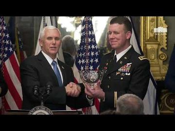 Vice President Pence Presents the President’s Cup Cybersecurity Competition Trophy