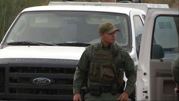 Texas National Guard troops on Mexican border