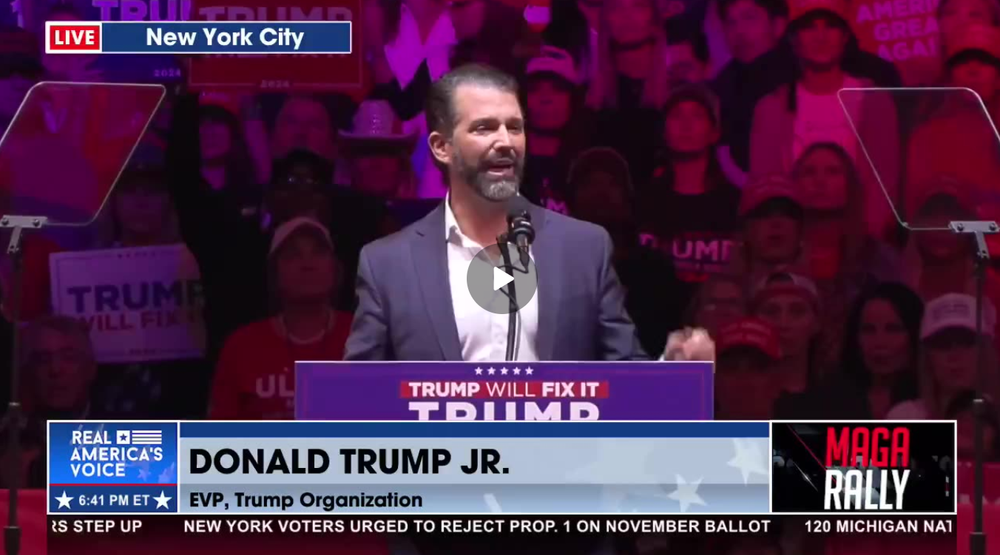 TRUMP JR. ON MCDONALDS