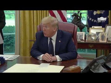 President Trump and The First Lady Receive a Briefing on the 2020 Hurricane Season