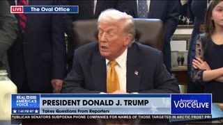 POTUS SETS THE RECORD STRAIGHT WITH REPORTER ON GREENLAND