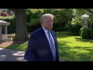 President Trump Delivers Remarks Upon Departure